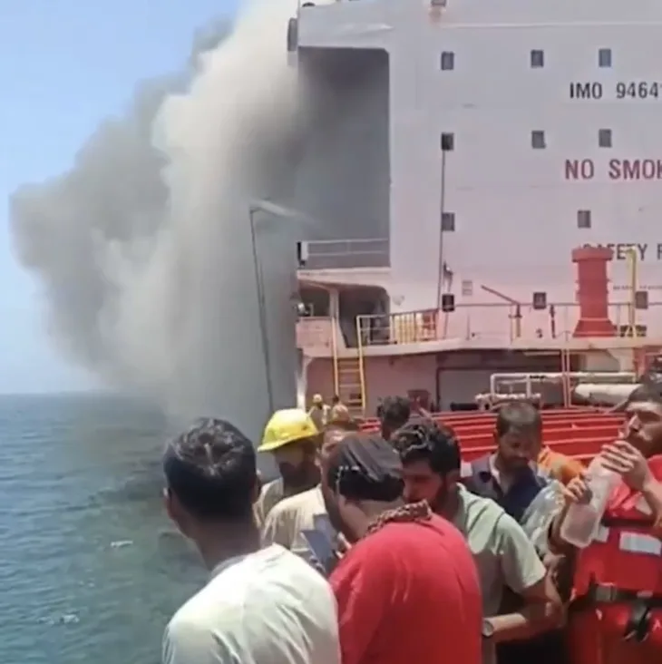 oman pogodjen tanker