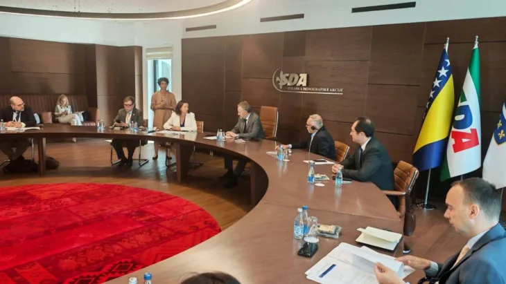 Bakir Izetbegovic Tanja Fajon medunaroda delegacija Misije za procjenu pred Opce izbore