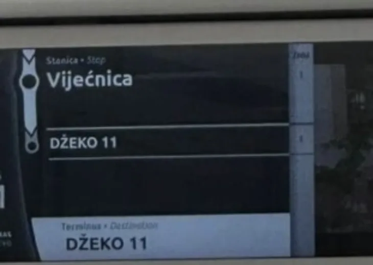 Dzeko stanica bascarsija