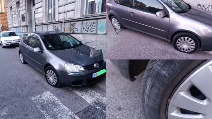 Vozacu iz Srbije izbusene gume u centru Sarajeva