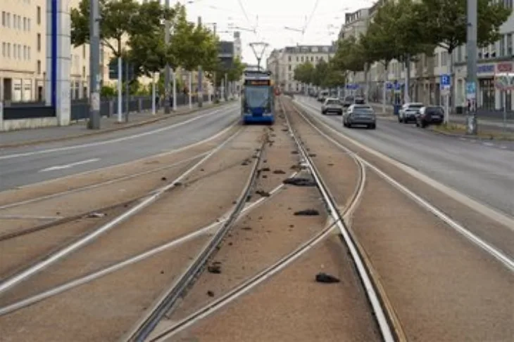 Leipzig tramvajska pruga se istopila