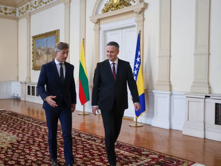 Denis Becirovic i sef diplomatije litvanije