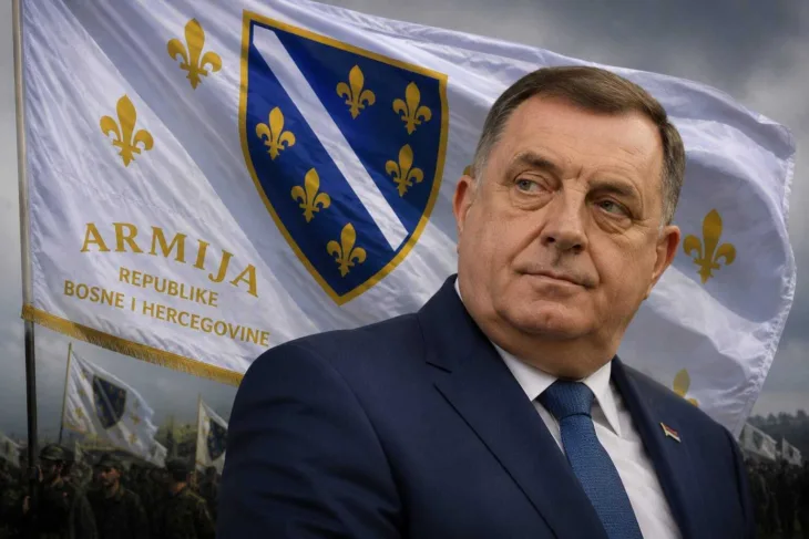 Milorad Dodik ARBiH zastava ljiljan