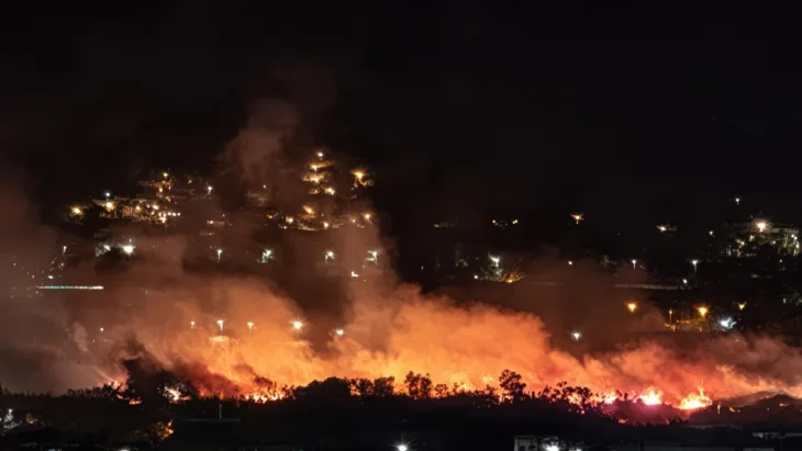 Mostar požar  Industrijska zona Bišće Polje