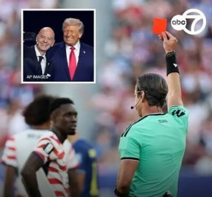 Donald Trump fifa Gianni Infantino Folarin Balogun