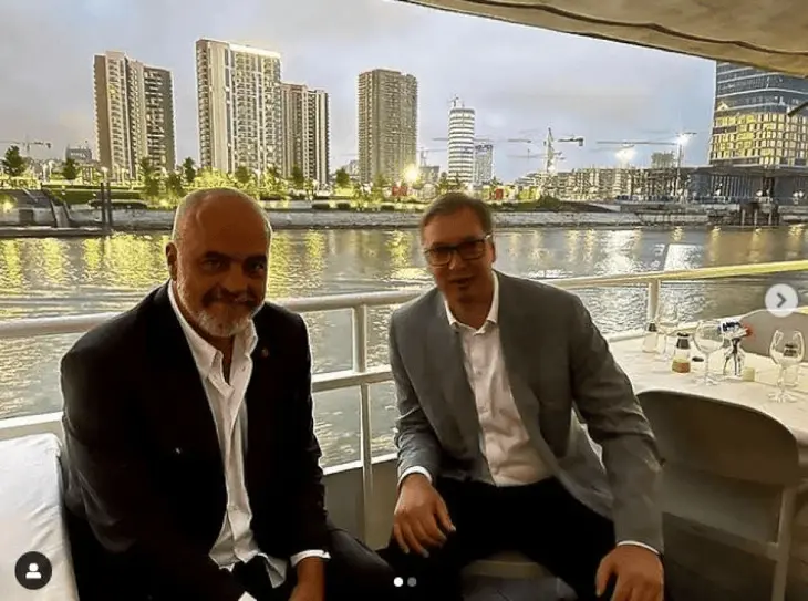 Edi rama aleksandar vucic protesti srbija albanija