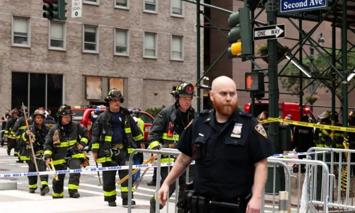 New york policija popustila konstrukcija nebodera evakuacija