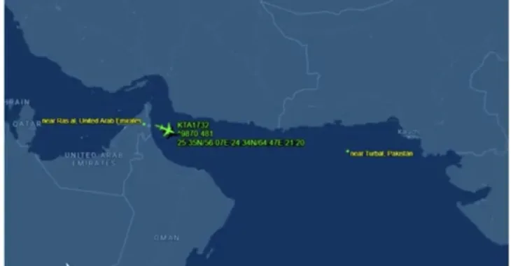 Uae avion nestao u leta prema pakistanu