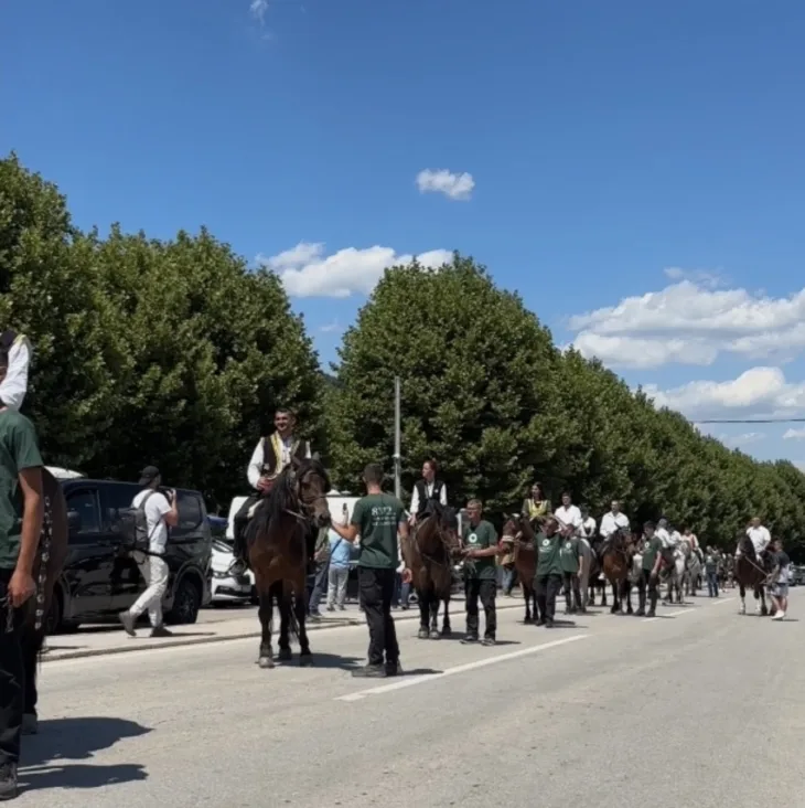 Konjanici u Srebrenici