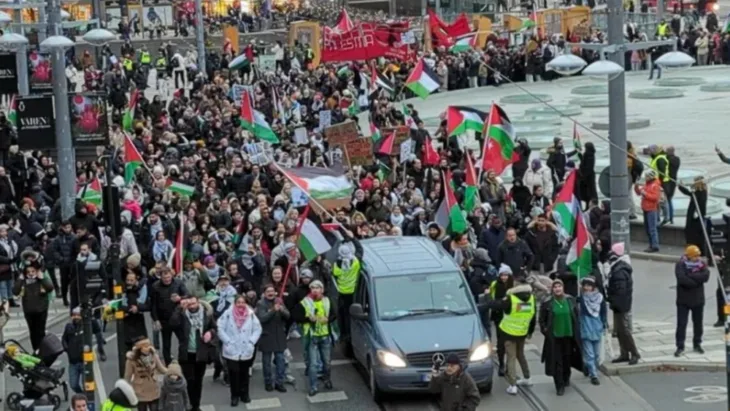 Svedska Stockholm gaza protesti
