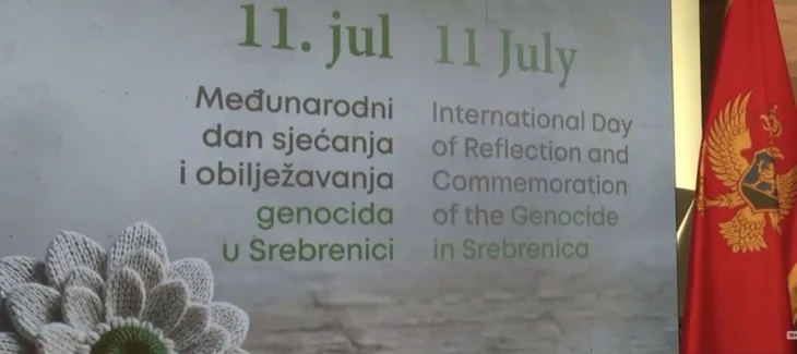 Crna gora skupstina izlozba genocid u srebrenici