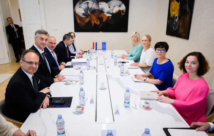 Andrej Plenkovic i marta kos