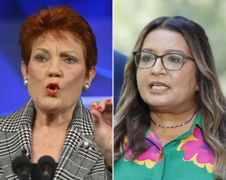 Pauline Hanson Mahreen Faruqi