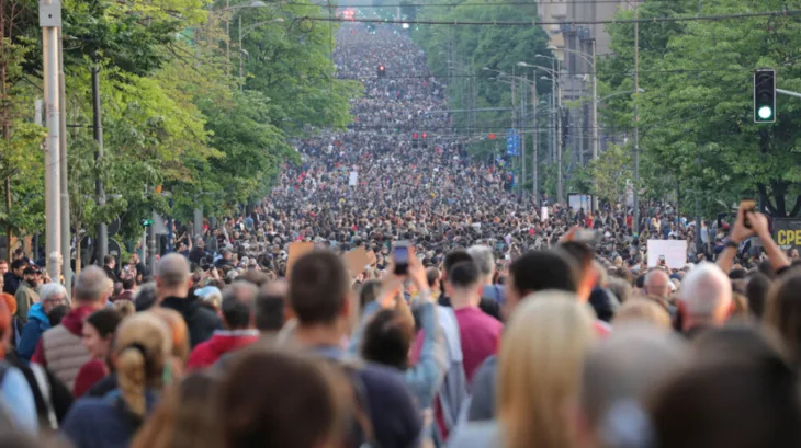 protesti Srbija beograd foto danas