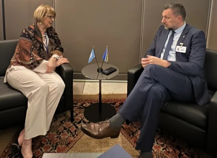 Konakovic i Helga Schmid/ MVP BiH