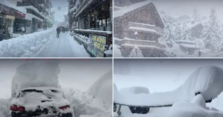 Alpe Snijeg u aprilu nije neuobicajen za Alpe