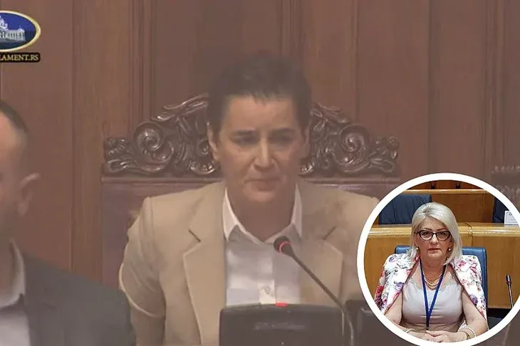Ana Brnabic Jasmina Obradović Poslanica SNS a nakon bacene sok bombe dobila mozdani udar