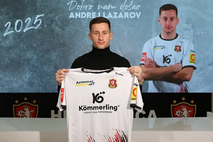 Andrej Lazarov nogometaš makedonija Foto: Twitter