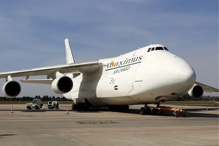 Antonov An 124 Maximus Air Cargo povezan s rutama opskrbe UAE a za Sudan i Libiju
