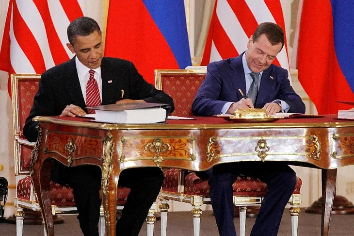 Barack Obama i Dmitrij Medvedev