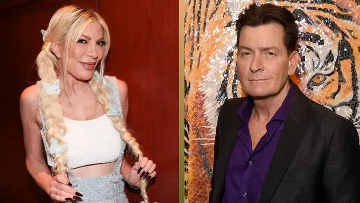 Charlie Sheen Tori Spelling