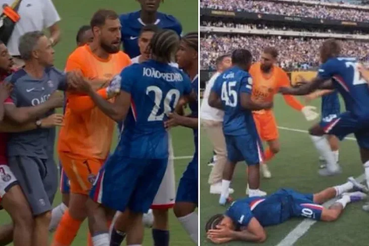 Chelsea PSG Haos na kraju finala između PSG-a i Chelseaja