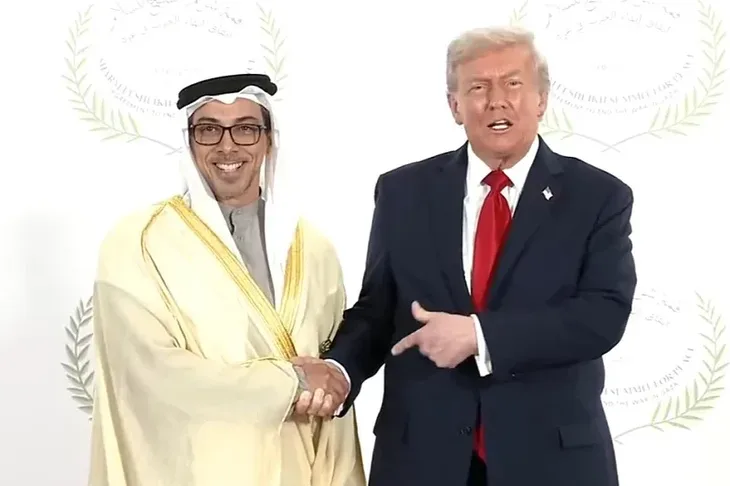 Donald Trump Sheikh Mansour