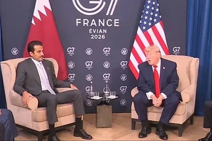 Donald Trump Tamim bin Hamad Al Thani G7 2026
