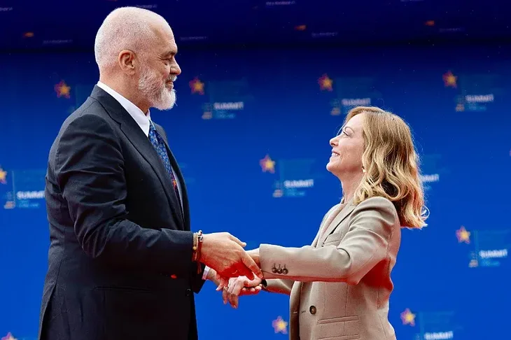 Edi Rama Giorgia Meloni