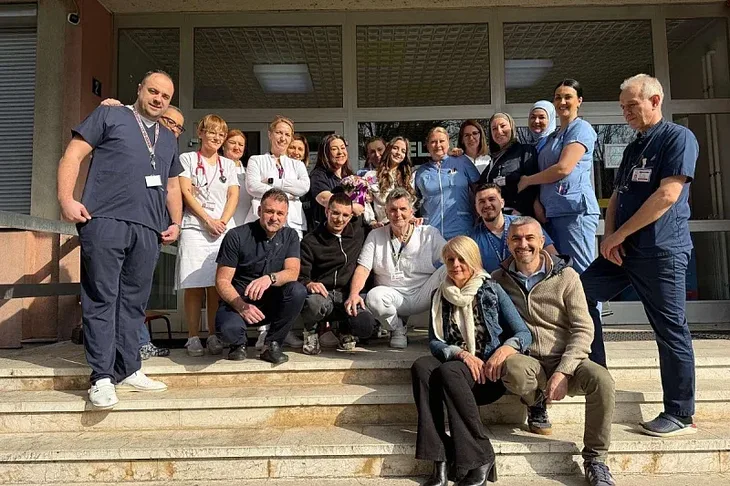 Ella Jovanovic nakon uspjesnog oporavka otpustena iz Opce bolnice u Sarajevu