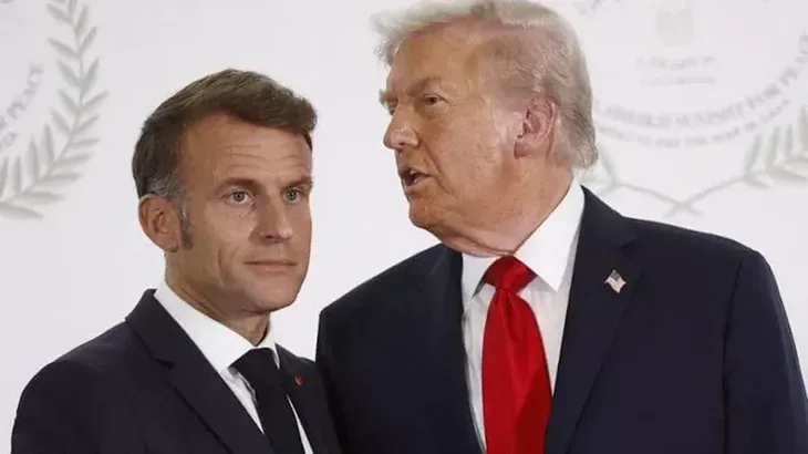 Emanuel Makron i Donald Tramp