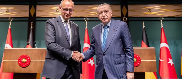Friedrich Merz Recep Tayyip Erdogan       foto Kappeler/dpa/picture alliance