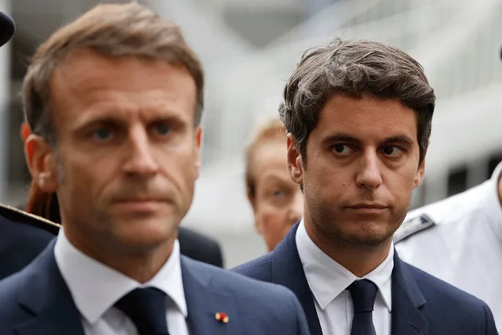Gabrijel Atal Emanuel Macron Tanjug