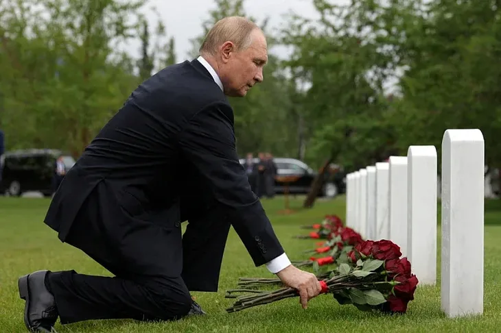 Putin aljaska polaganje cvijeca