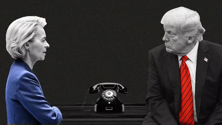 Trump i ursula von der leyen