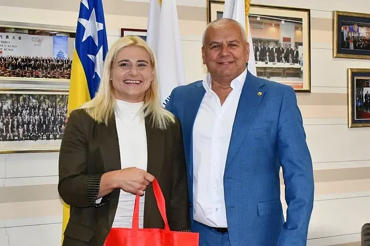 Larisa Cerić i Davor Komšić