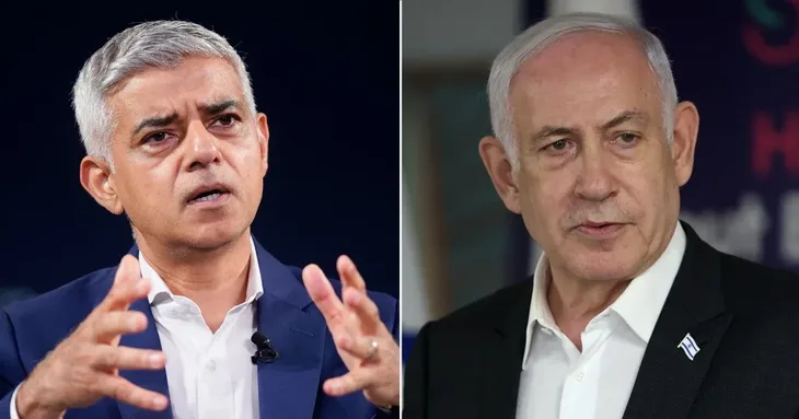 Sadiq Khan i Benjamin Netanyahu