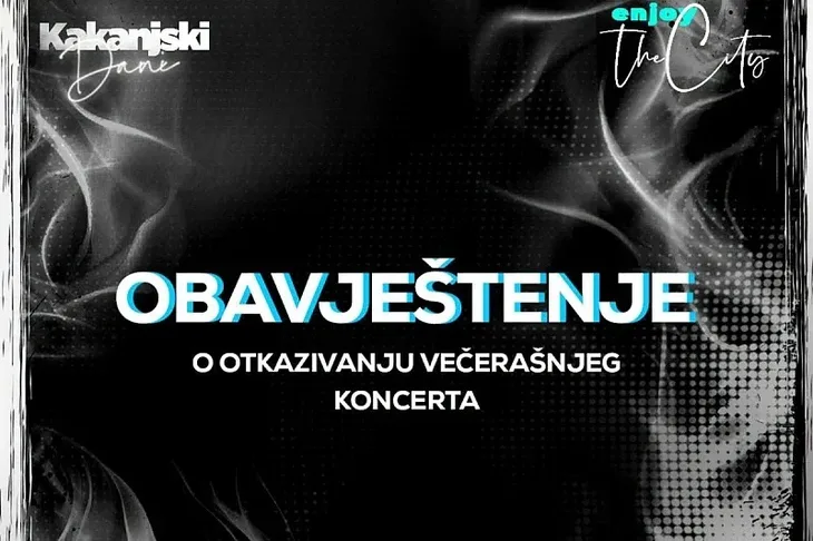 Kakanj armin muzaferija koncer otkazan