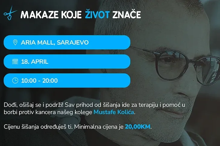 Sarajevo šišnja humanitarna akcija