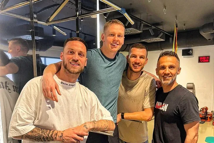 Edin Džeko i Andrj Kilutinović Beograd