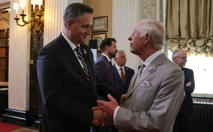Denis Bećirović i kralj Charles/ Facebook