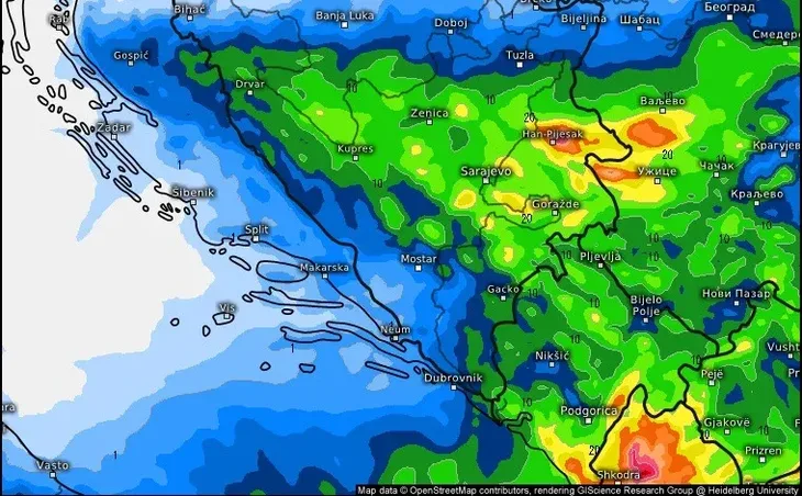 Bh meteo vremenska prognoza