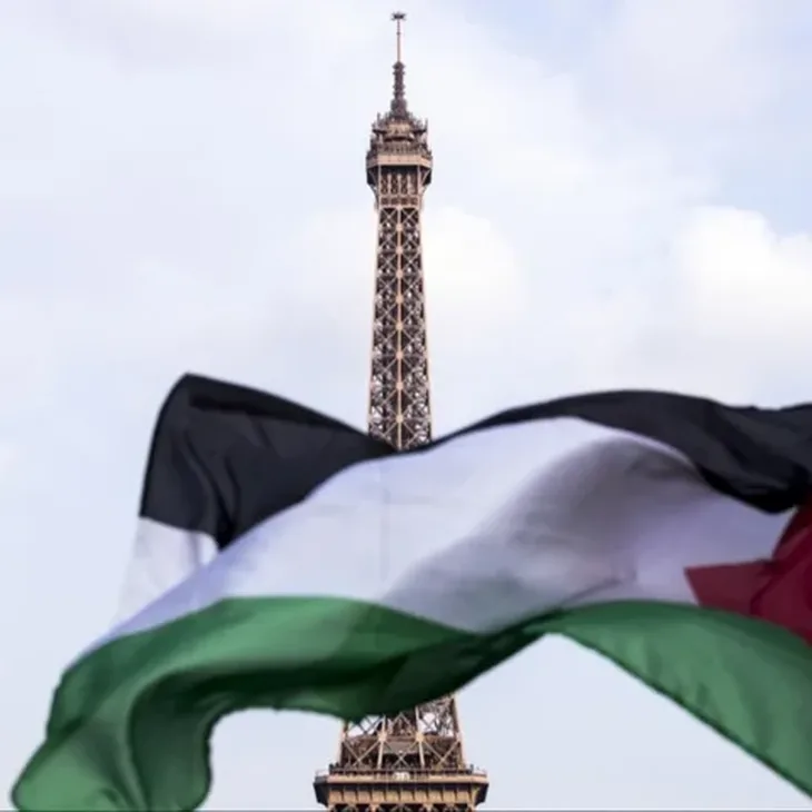 Pariz palestinska zastava