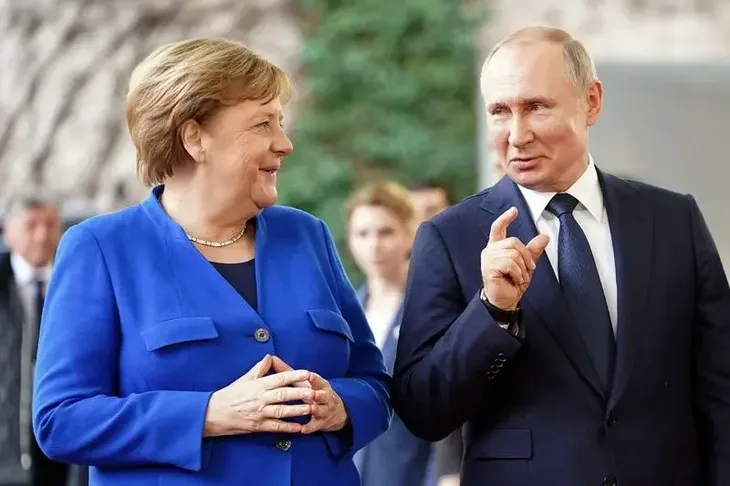 Angela Merkel i Putin