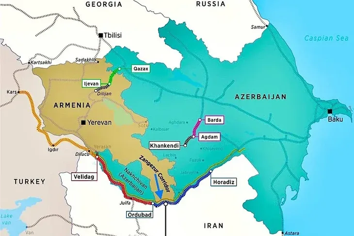 Iran Azerbejdzan Armenija