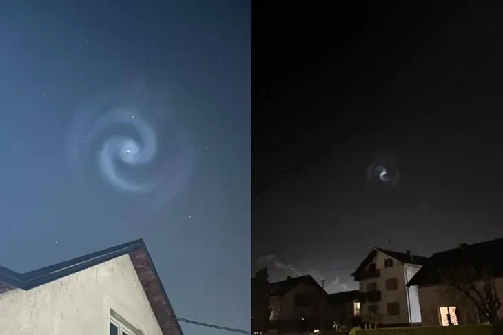 nebeski fenomen Iznad Bi H uocena neobicna svjetlosna spirala