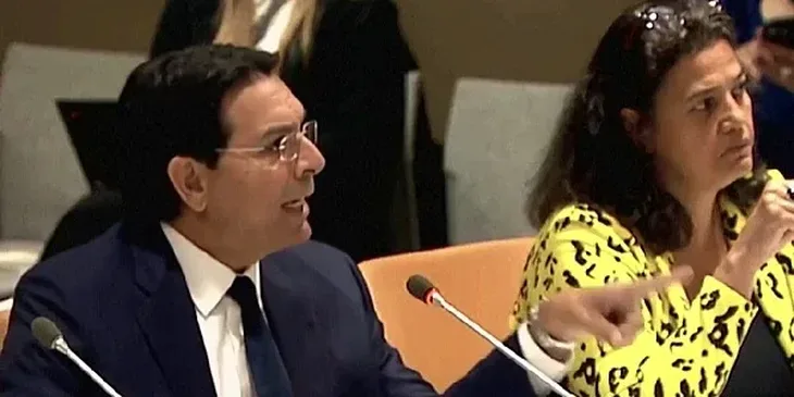 Danny Danon  Izraelski ambasador vikao na zvanicnicu UN