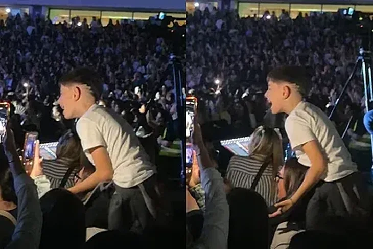 Simpatični dječak koji je iz sve snage pjevao na koncertu Jakov Jozinovic