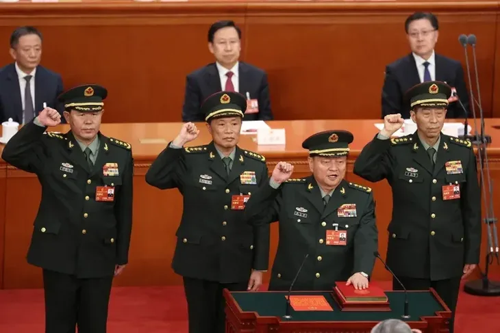 Kina vojska Kineski vojni lideri polažu zakletvu