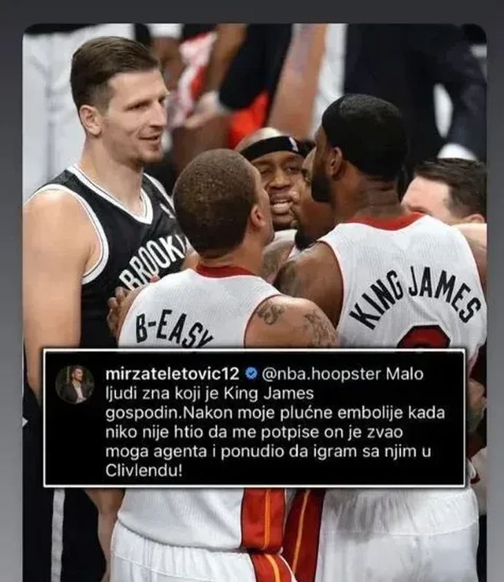 Le Bron James Mirza Teletovic
